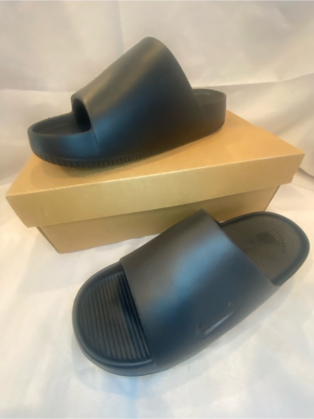 Nike Women's Matte Black Slide Sandals